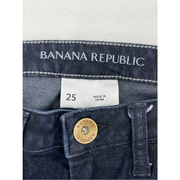 Banana Republic Dark Wash Low Rise 5 Pocket Skinny Denim Jeans Size 25W x 31L - Picture 4 of 8